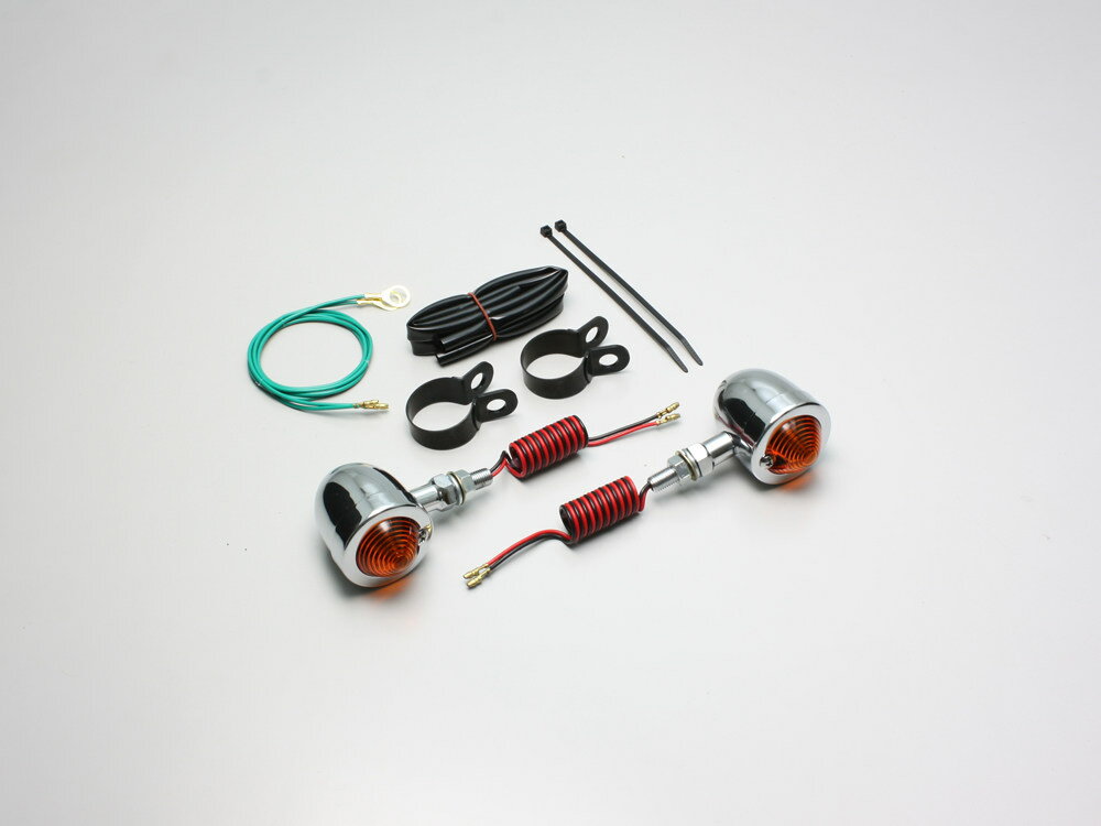 HURRICANE ハリケーン ブレットウインカーキット フレーム/スイングアーム等φ32-35mmに取付用 ウインカ..