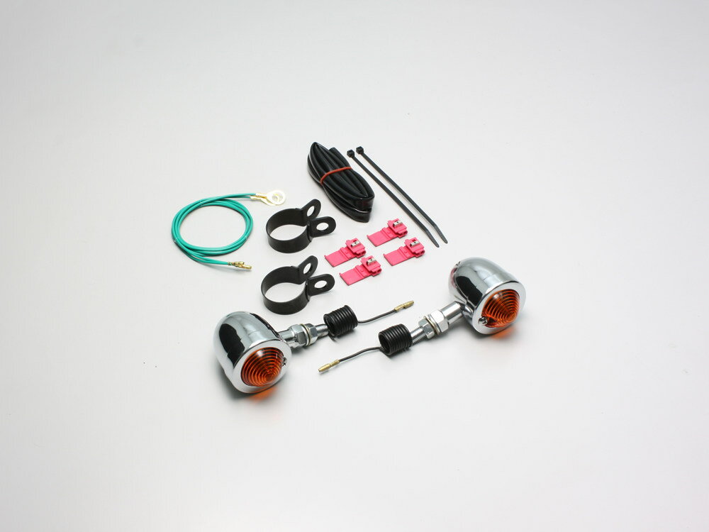 HURRICANE ハリケーン ブレットウインカーキット フレーム/スイングアーム等φ32-35mmに取付用 ウインカ..