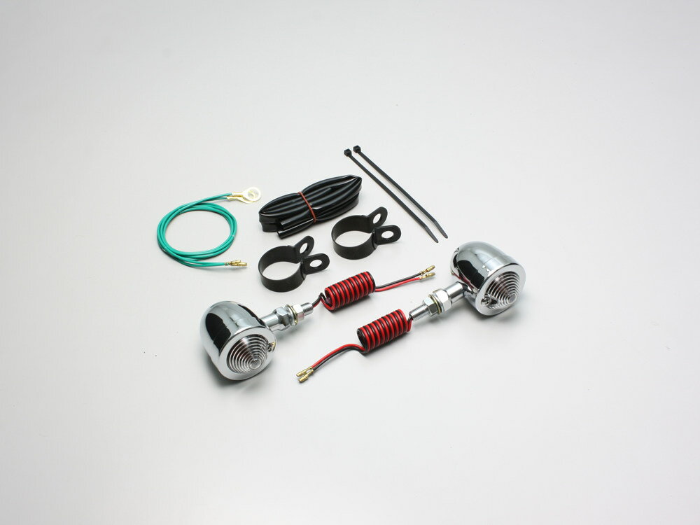 HURRICANE ハリケーン ブレットウインカーキット フレーム/スイングアーム等φ32-35mmに取付用 ウインカ..