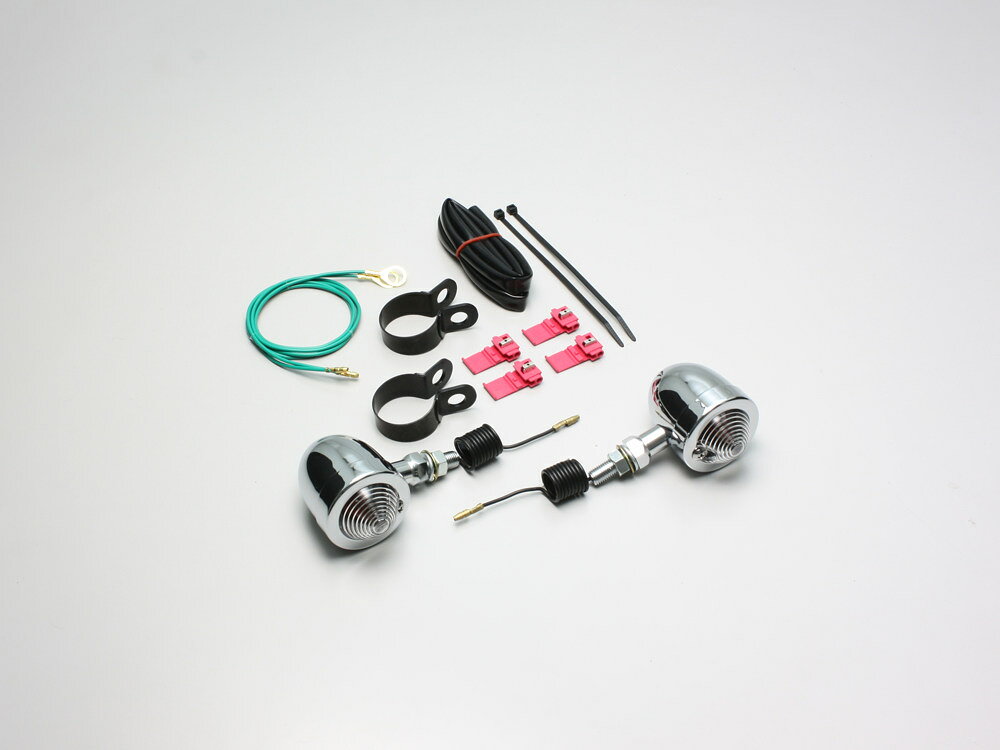 HURRICANE ハリケーン ブレットウインカーキット フレーム/スイングアーム等φ32-35mmに取付用 ウインカ..