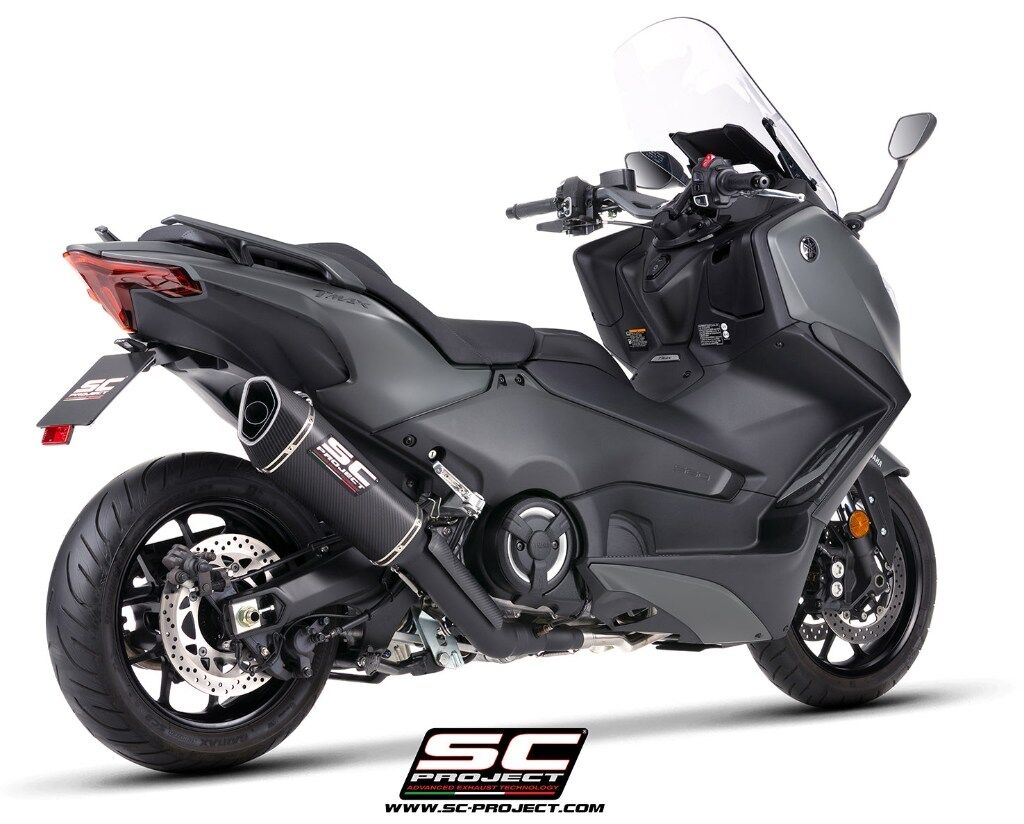 SC-PROJECT SCプロジェクト レーシング フルエキゾーストシステム 2-1 ＆ SC1-R サイレンサー ブラックエディション(消音バッフル付属) TMAX 560 YAMAHA ヤマハ フルエキゾーストマフラー マフラー