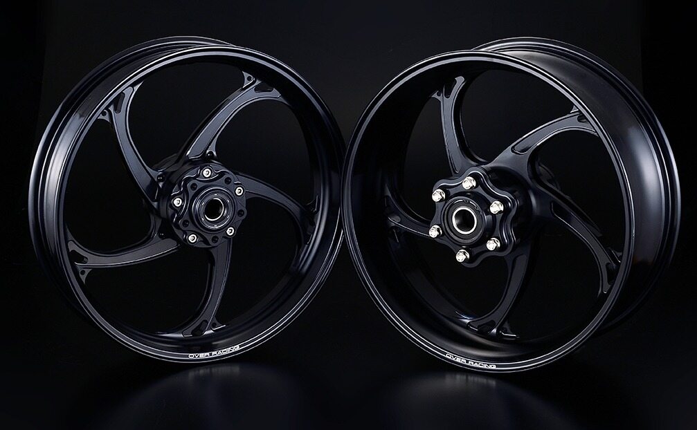 KAWASAKI - OVER オーヴァー GP-V ホイール 3.50／6.00 前後セット Ninja ZX-10RR KAWASAKI カワサキ ホイール関連 足回り ホイール本体カラー：サファイアブラック アルマイト仕上げ