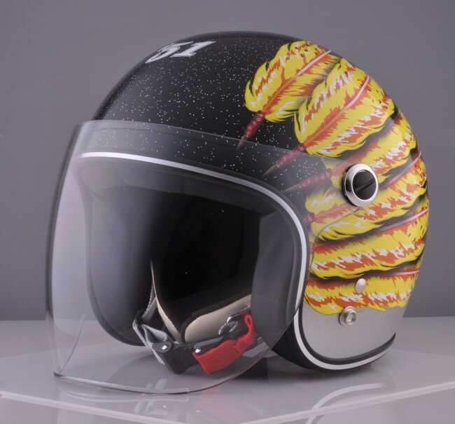 Helmets - 72JAM 72ジャム #51 Featherデザイン ジェットヘルメットフェザージェット ジェットヘルメット ヘルメット