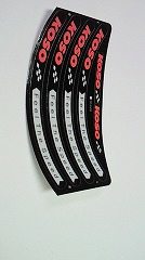 KOSO コーソー リムステッカー 黒 17インチ用 リムステッカー・リムストライプ 外装