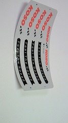 KOSO コーソー リムステッカー 白 17インチ用 リムステッカー・リムストライプ 外装