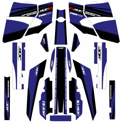 MDF エムディーエフ 車種別グラフィックデカールキット SEROWアタッカ セロー225WE YAMAHA ヤマハ グラフィックキット 外装 ■コンプリートデカール（フルセット）