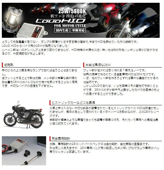 88ハウス ハチハチハウス ラウドHID 25W ハイロー切替タイプ コンバージョンキット...