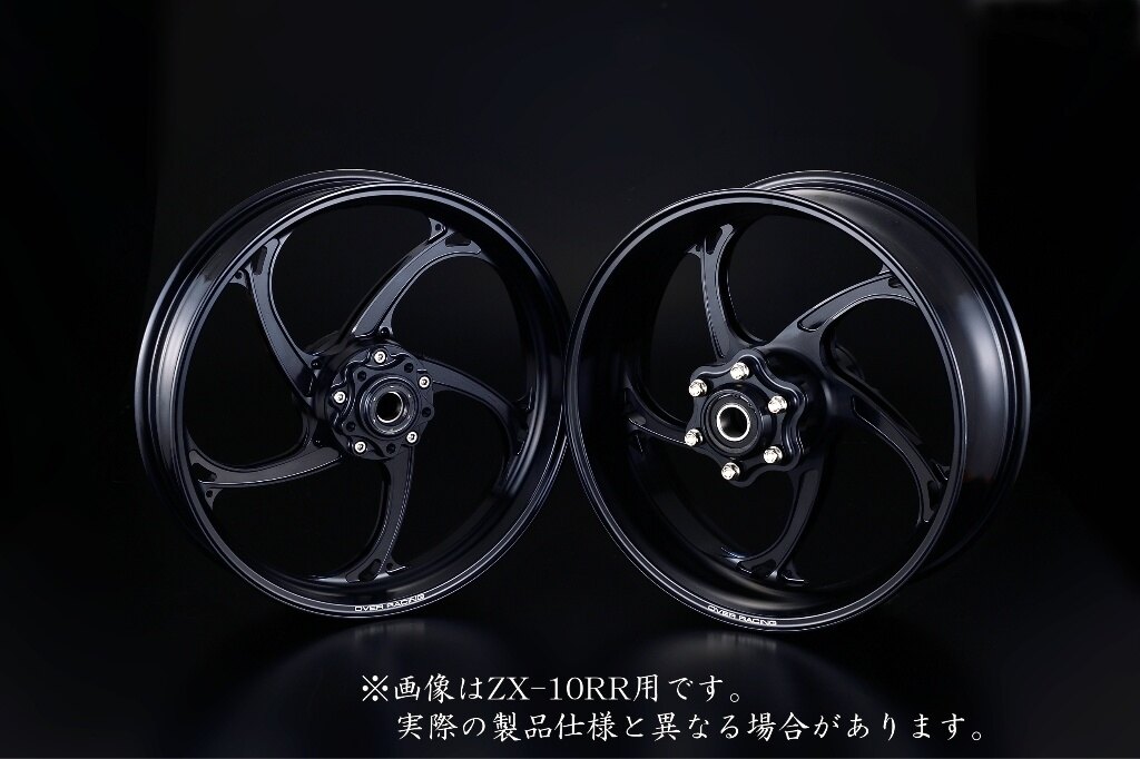 KAWASAKI - OVER オーヴァー GP-V ホイール 3.50／6.00 前後セット Z900RS Cafe KAWASAKI カワサキ ホイール関連 足回り ホイール本体カラー：サファイアブラック アルマイト仕上げ