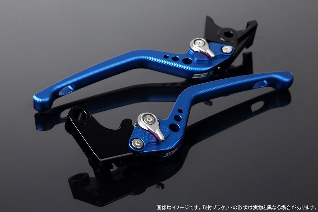 SPEEDRA スピードラ アルミビレットアジャストレバーセット 3Dロング HONDA ホンダ ブレーキ・クラッチレバーセット ハンドル周辺パーツ ハンドル レバー本体カラー：マットブルー / アジャスターカラー：マットシルバー