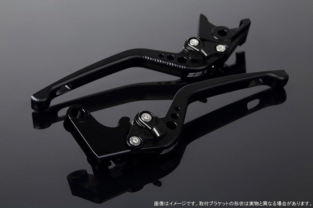 SPEEDRA スピードラ アルミビレットアジャストレバーセット 3Dロング HONDA ホンダ ブレーキ・クラッチレバーセット ハンドル周辺パーツ ハンドル レバー本体カラー：マットブラック / アジャスターカラー：マットブラック