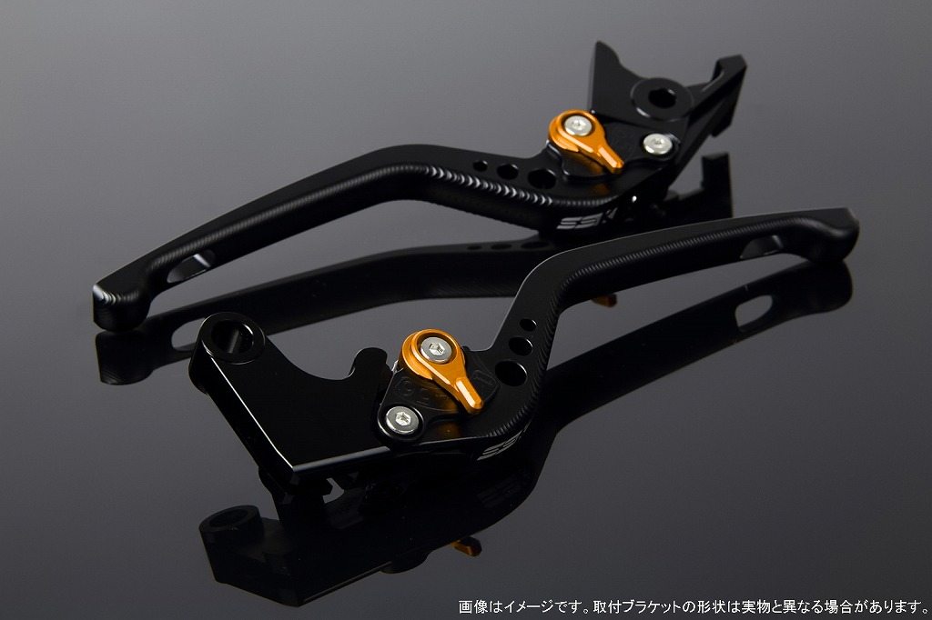 SPEEDRA スピードラ アルミビレットアジャストレバーセット 3Dロング HONDA ホンダ ブレーキ・クラッチレバーセット ハンドル周辺パーツ ハンドル レバー本体カラー：マットブラック / アジャスターカラー：マットゴールド