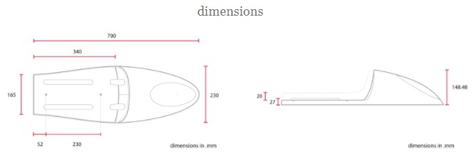 C-RACER シーレーサー 汎用カフェレーサーシート シート シート関連 外装 生地の仕様：Black：ブラック / ステッチカラー：Black：ブラック / ステッチタイプ：SQUARE：スクエア
