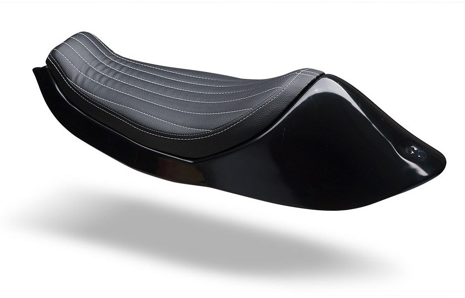 C-RACER シーレーサー カフェレーサーシート XLH1200 SPORTSTER [スポーツスター] 01-03 XLH883 HARLEY-DAVIDSON ハーレーダビッドソン シート シート関連 外装 生地の仕様：Grey：グレー / ステッチカラー：Brown：ブラウン / ステッチタイプ：SQUARE：スクエア