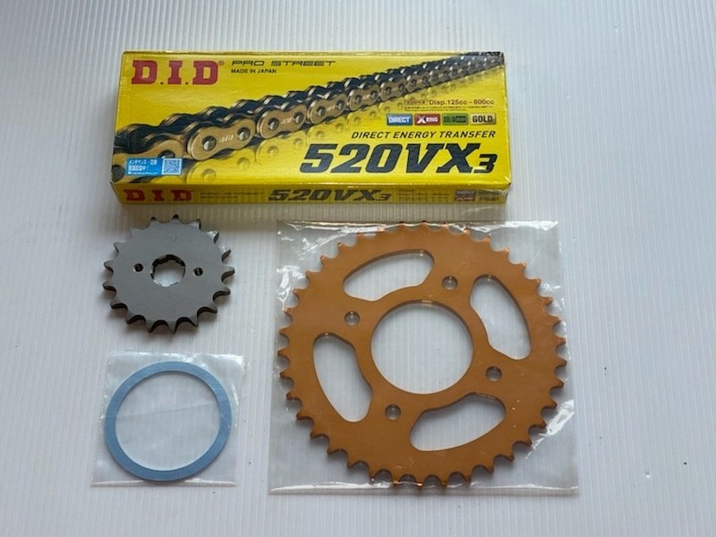 AGAIN アゲイン チェーンスプロケットキット CB400 HONDA ホンダ スプロケット・チェーンセット 駆動系..