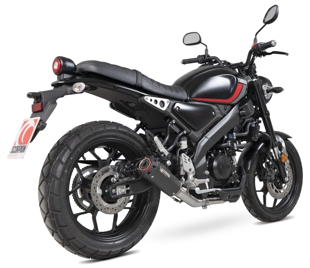 SCORPION スコーピオン レッドパワー フルエキゾーストマフラー XSR125 YAMAHA ヤマハ タイプ：Black Ceramic Coated Sleeve／重量：2.69kg