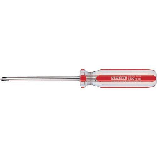 VESSEL ベッセル クリスタラインドライバー 6300 プラスドライバー ドライバー ハンドツール サイズ：+..