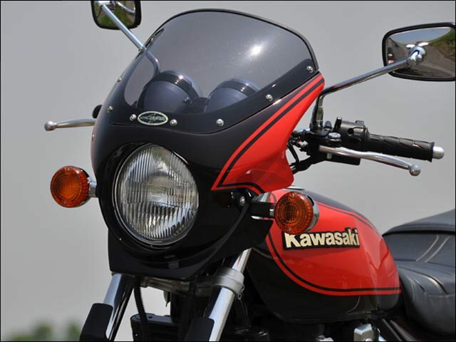 CHIC DESIGN シックデザイン ロードコメット2 ゼファーX ゼファー400 KAWASAKI カワサキ KAWASAKI カワサキ スクリーンカラー：クリア / カラー：Cダイヤモンドブラウン／Cダイヤモンドオレンジ