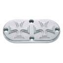 楽天ウェビック　楽天市場店HELLS KITCHEN CHOPPERS ヘルズキッチンチョッパーズ インスペクションカバー MALTESE CROSS【INSPECTION COVER MALTESE CROSS】 65-98 B.T.（NU）（EXCL. FLT FXR MODELS） HARLEY-DAVIDSON ハーレーダビッドソン