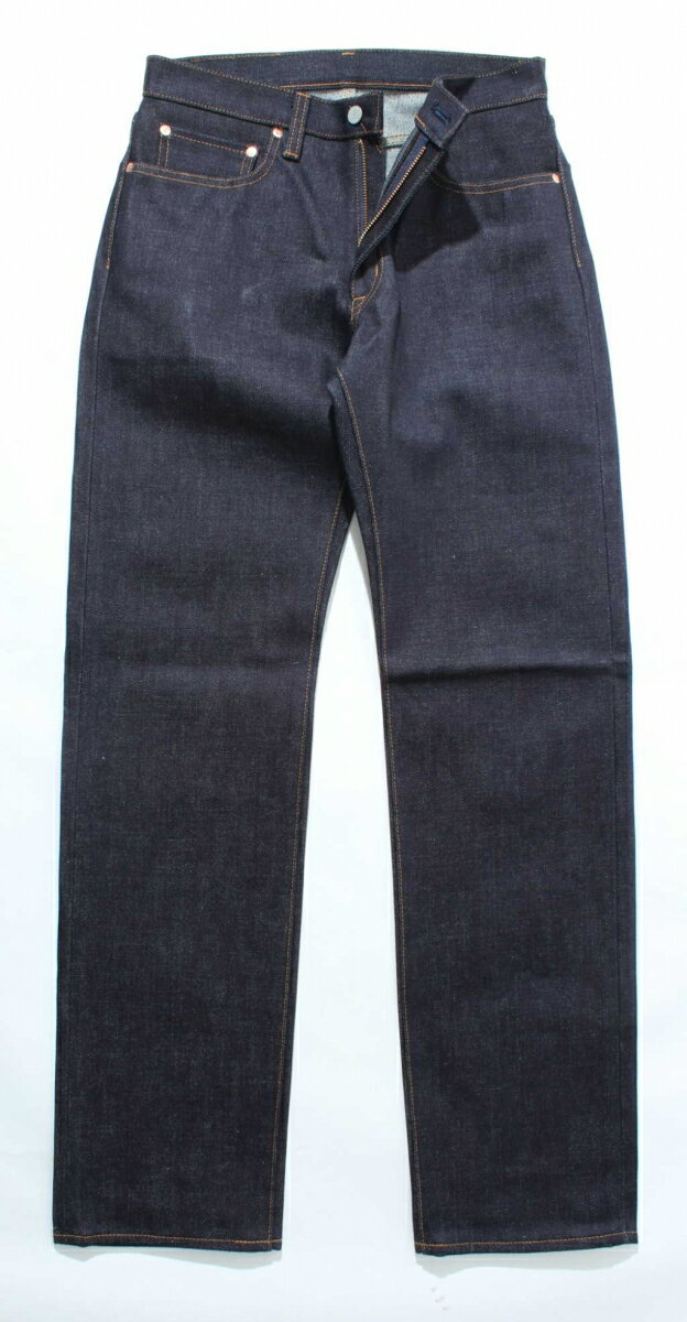 児島ジーンズ 23oz セルビッチ ストレートデニムパンツ ジップフライ
