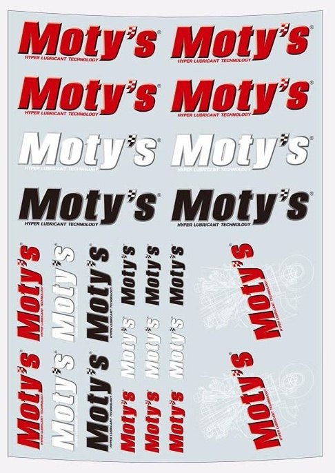 MOTY’S モティーズ A5サイズ・転写ステッカーシート ステッカー・デカール 外装