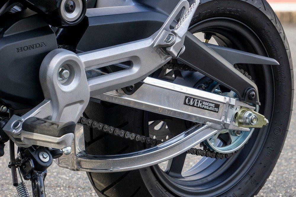 OVER オーヴァー スイングアーム OVタイプ GROM HONDA ホンダ 足回り サイズ：スタンダード長 / カラー：ポリッシュ仕上げ / 仕様：スタビライザー付き