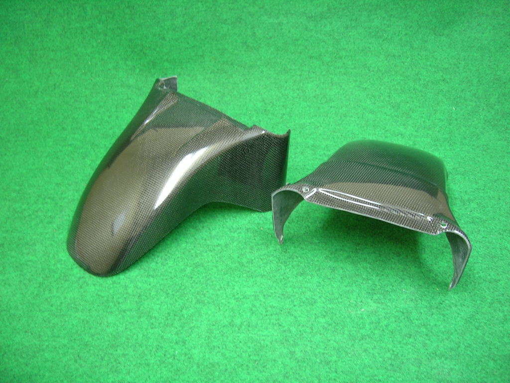 STING R&D スティングアールアンドディー カーボン製フロントフェンダー FZ750 YAMAHA ヤマハ フロントフェンダー