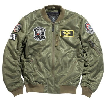 HOUSTON ヒューストン MA-1 BLACK KNIGHTS MESH M/C ジャケット