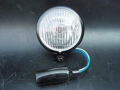 部品屋K&W ベーツタイプヘッドライト艶有ブラック ヘッドライト 灯火類 電装系