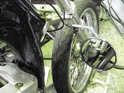 部品屋K&W フォーククランプミラーステー ミラー付キット マグナVツインマグナ HONDA ホンダ ミラー ハンドル(2.0)