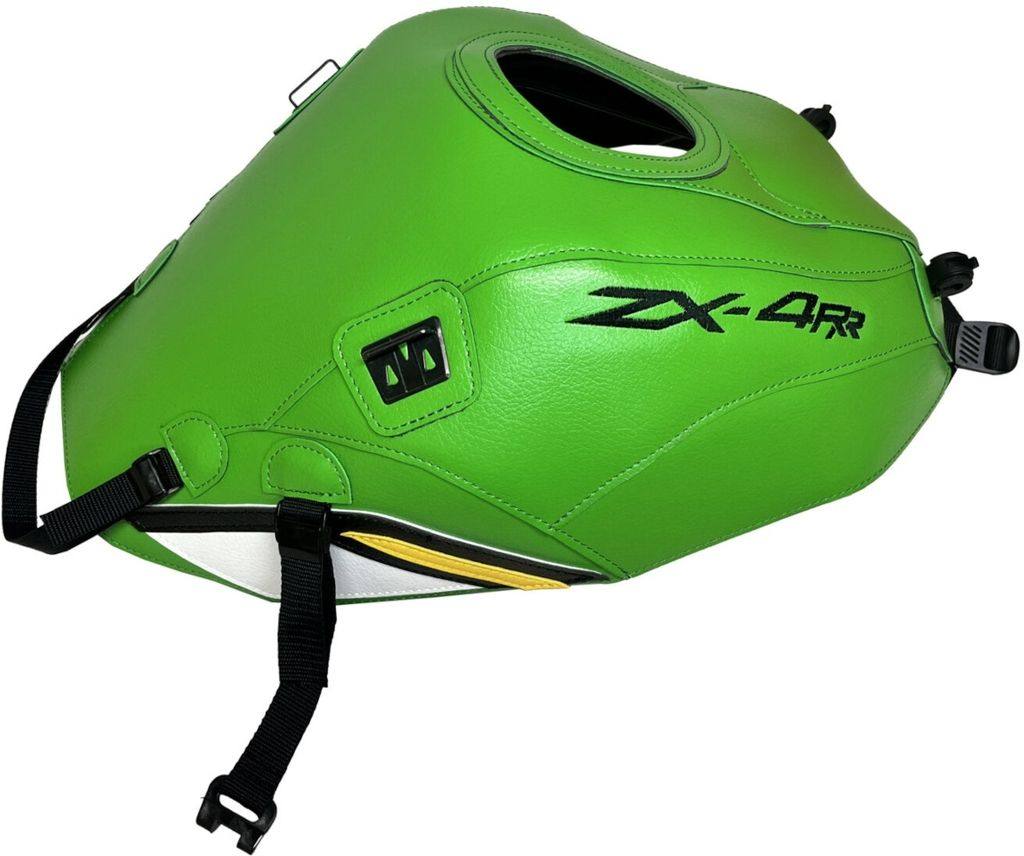 樂天商城 - BAGSTER バグスター タンクカバー ZX-4RR KAWASAKI カワサキ タンク関連 外装 カラー：グリーン/ホワイト/イエロー