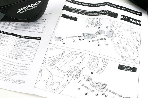 Puig プーチ クラッシュパッド プロ NC700S NC700X NC750S デュアルクラッチトラン...