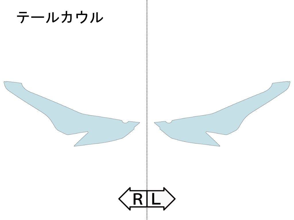 ECHELON エシュロン テールカウル【QUATECT】 G310R BMW プロテクションフィルム・保護フィルム 外装
