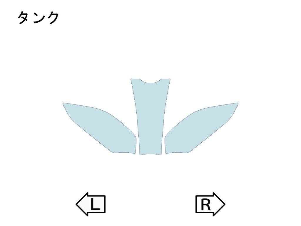 ECHELON エシュロン タンクカーボン仕様【QUATECT】 M1000R BMW プロテクションフィルム・保護フィルム 外装