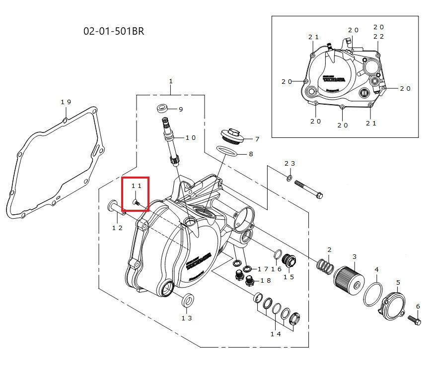SP武川 SPタケガワ 【補修用パーツ】フラッドヘッドスクリュー M4X10 (10個入) モンキー ゴリラ CRF50F HONDA ホンダ クラッチカバー エンジンパーツ エンジン