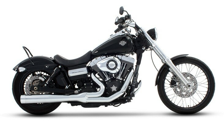 Rinehart ラインハート 2in1マフラー(クロム／クロムエンドキャップ) FLHT ElectraGlide [エレクトラグライド] 09-12 FLHTX StreetGlide [ストリートグライド] FLTR RoadGlide [ロードグライド] FLHR RoadKing [ロードキング] HARLEY-DAVIDSON ハーレーダビッドソン