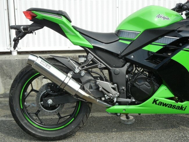 WR’S ダブルアールズ リアエキゾースト スリップオンマフラー Ninja250 Z250 KAWASAKI カワサキ マフラー