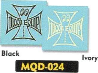 MOON EYES ムーンアイズ アイアン クロス デカール 布ウエス ケミカル