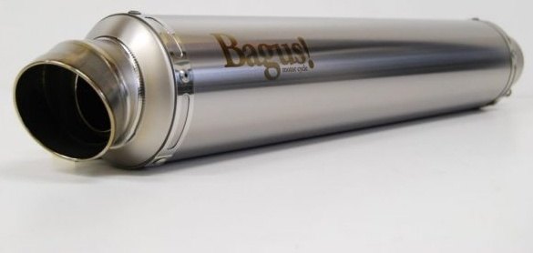 Bagus! バグース Φ90チタンサイレンサー 補修・汎用サイレンサー マフラー 差込径：Φ60.5／内径：Φ45／長さ：470mm