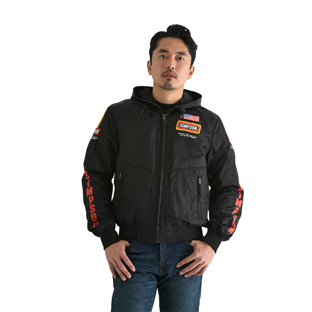 SIMPSON シンプソン NSM-2206 Riders VintageLogo Hoodies［ライダース ヴィンテージロゴ フーディー］..