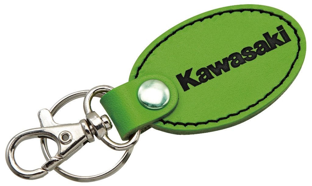 KAWASAKI カワサキ オーバルレザーキーホルダーのサムネイル
