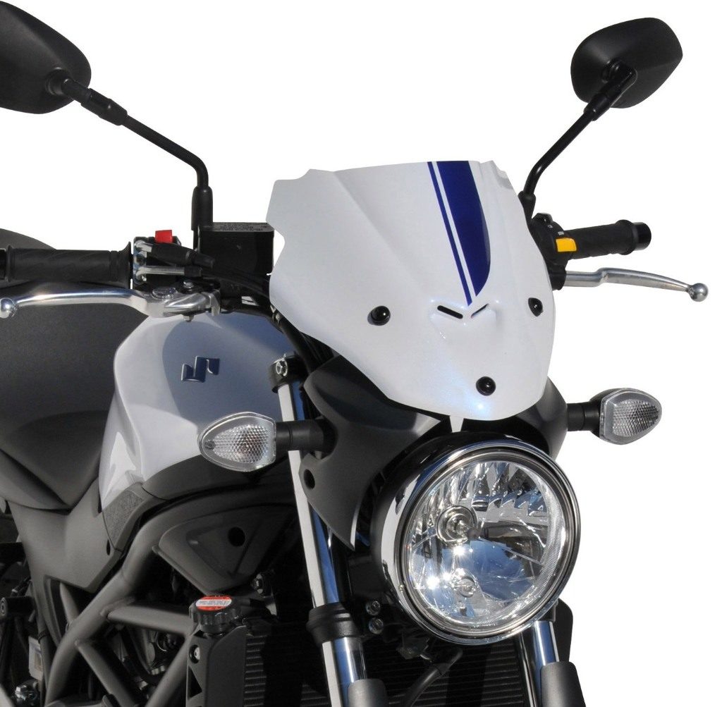 BODY STYLE ボディースタイル ヘッドライトカバー SV 650 SUZUKI スズキ colour：white／blue(colour code：Pearl Glacier White，YWW／Pearl Vigor Blue，YKY)