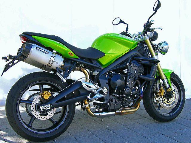 BODIS ボディス スリップオンマフラー 3-2 ステンレス グラウンド Oval-Tec Street Triple TRIUMPH トライアンフ マフラー