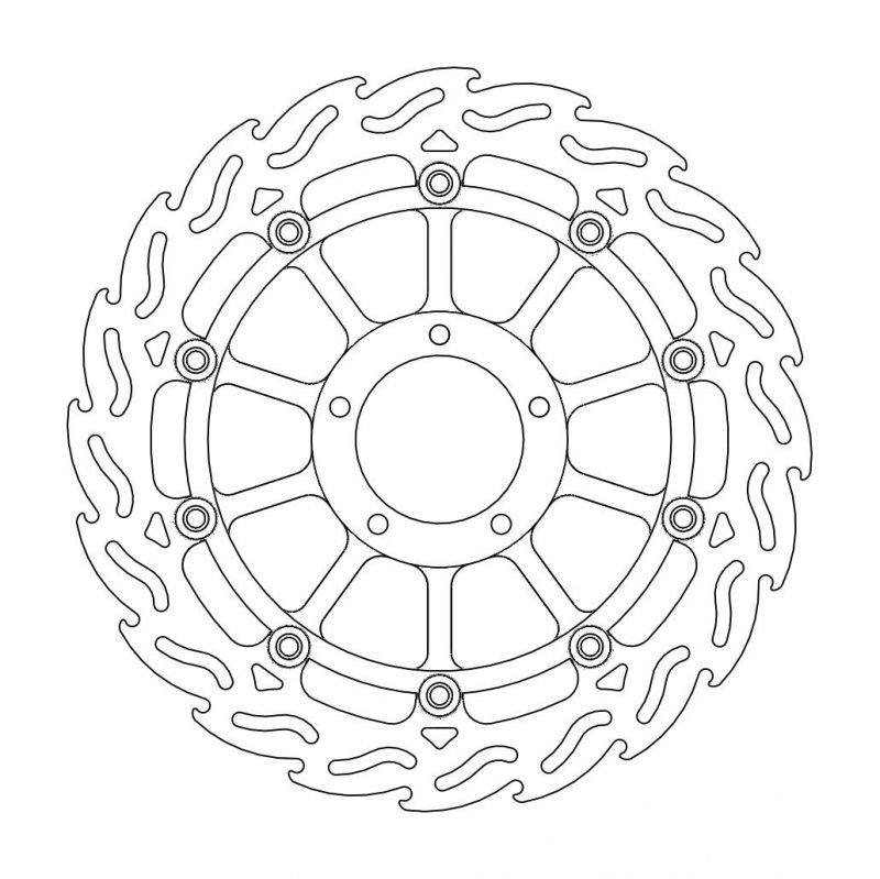 MOTOMASTER モトマスター フレイム ステンローター フロント用 848 MONSTER 1100 09-10 1100S S2R 1000 09 S4R MULTISTRADA 1200 10 STREETFIGHTER DUCATI ドゥカティ ブレーキディスクローター ブレーキ