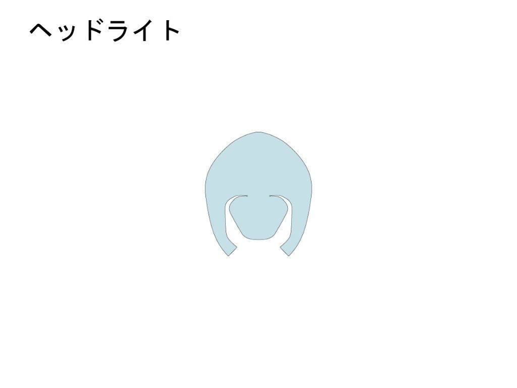 ECHELON エシュロン ヘッドライト【QUATECT】 モンスター DUCATI ドゥカティ プロテクションフィルム・保護フィルム 外装