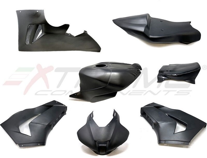 EXTREME COMPONENTS エクストリームコンポーネンツ Racing bodywork/fairing： Front upper race fairing + side panels winglets lower rear tail SBK tank cover for Honda CBR 1000RR-R / SP (2020/2021) | HO-14 フルカウル・外装セット カウル関連 外装