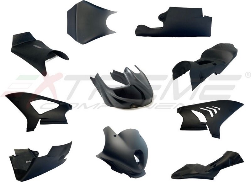 EXTREME COMPONENTS エクストリームコンポーネンツ Racing Bodywork/Fairing： Front Upper Race Fairing + Side Panels Lower Rear Tail Airbox Cover With M1000RR BMW フルカウル・外装セット カウル関連 外装
