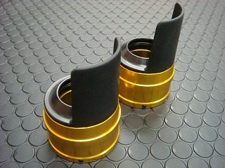 KN企画 ケイエヌキカク シグナスX【台湾仕様33φ】 BWS125 アルミダストカバー【ゴールド】 シグナスX YAMAHA ヤマハ フォークガード 外装