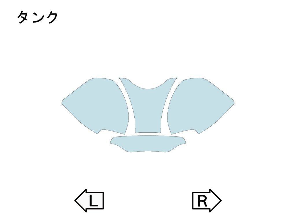 ECHELON エシュロン タンク【QUATECT】 HAYABUSA SUZUKI スズキ プロテクションフィルム・保護フィルム 外装