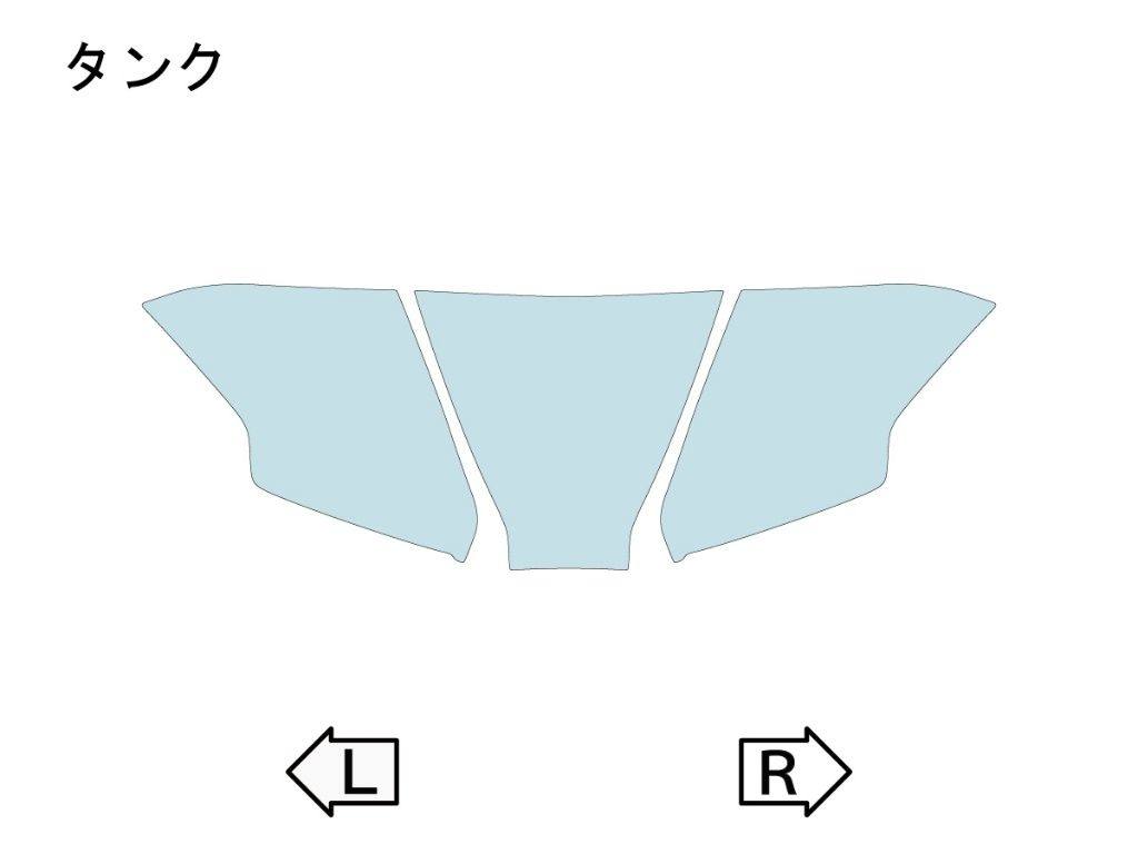ECHELON エシュロン タンク【QUATECT】 GSX-8R SUZUKI スズキ プロテクションフィルム・保護フィルム 外装