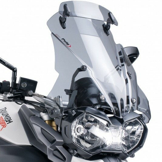 Puig プーチ ツーリングスクリーン バイザー付き TIGER800 TRIUMPH トライアンフ スクリーン 外装